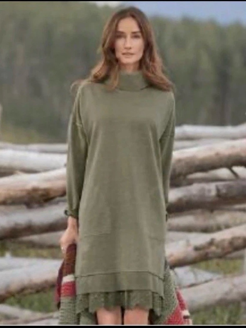 Sundance Catalogue NWT Everyday Dress/ tunic 100% cotton French Terry